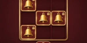 Slot grid with locked bell symbols and a respin counter illustrating a Hold and Win bonus feature